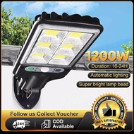 LED Solar Light 8000W Lampu Solar Taman Street Solar Light Outdoor Lighting Motion Sensor Light Remo