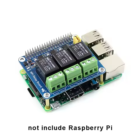 3 Channel Relay Expansion Board for Raspberry Pi 4B 3B+ 3B 3 Way Relay Controls Module Breakout Shie