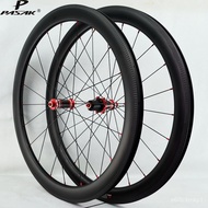 Pasak 700C Carbon Wheelset Clincher Tubeless Road Bike Wheels V C Brake 40mm 50mm 55mm 3K Twill Rims Width 25mm Sealed B