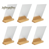 6 Pack Sublimation Photo Frames Blanks 5 X 7 Inch Heat Transfer Metal Picture Frames with Wood Base 