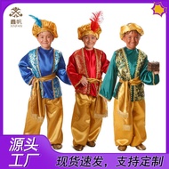 halloween kids halloween costume kids Halloween cos Costume Arabian Masquerade India Aladdin Prince 