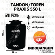 Toren Tangki Tandon Air Praxis 550 Liter 500 Liter Murah Kuat