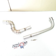 คอท่อ คอท่อZลาย แบบมีสปริง WAVE110i / WAVE125ปลาวาฬ / WAVE125R / WAVE125S / DREAM SUOERCUB ใส่ปลายท่