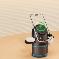 【免運】幾光 2025 新款 Qi2 認證三合一磁吸無線充電器