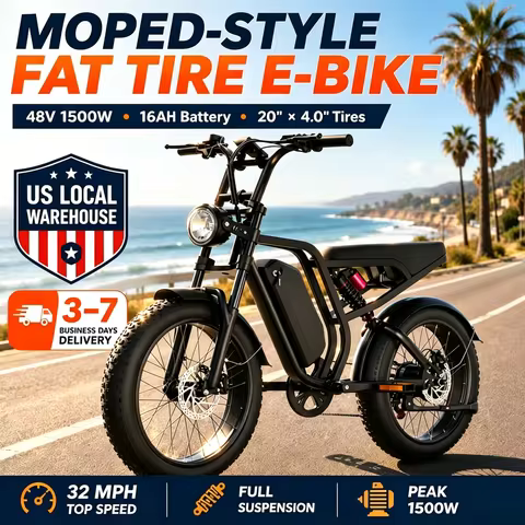 Su8 Peak 1500W/2000W 85N.m/100N.m Motor Electric Bike , 20"*4.0 Fat Tire Ebike For Teenager, 48V 16A