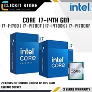 Intel Core i7-14700F / i7-14700KF / i7-14700K 14th Gen LGA1700 Gaming Desktop Processor CPU