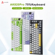 Ajazz AK820 /AK820PRO Gaming Mechanical Keyboard 82 Keys Wired Bluetooth 2.4GHz Wireless Gamer Keybo