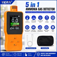 YIERYI Ammonia Gas Detector 0-100PPM NH3 เครื่องวัดก๊าซแอมโมเนีย เครื่องตรวจจับ NH3 พร้อมสัญญาณเตือน