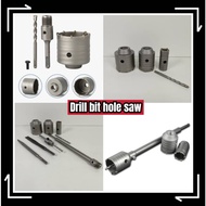 Mata gerudi bulat tebuk dinding konkrit lubang hole saw core drill bit cutter cement stone aircond o