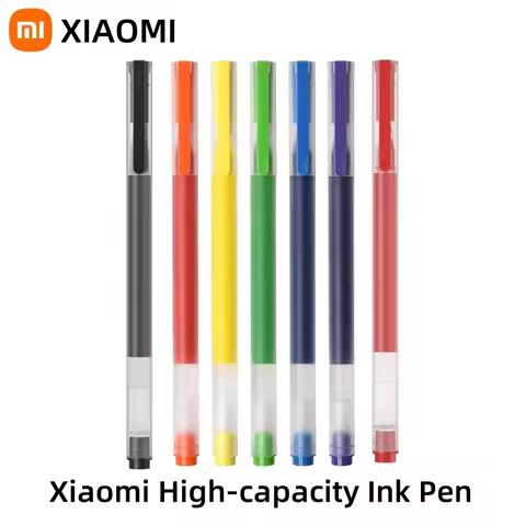 Original Xiaomi High-capacity Ink Pen 7 Color 0.5mm Xiaomi Pen Mi Pen Writing Pen For School Office 