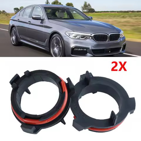 2X Bulb Adapter For BMW 5 Series E39 F10 F11 F07 F85 G30 G31 G38 H7 Car LED Headlight Base Retainer 