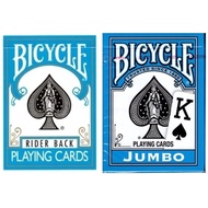 Bicycle Turquoise Rider Back Playing Cards - Standard Jumbo