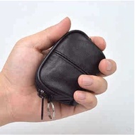 wallet with coin pouch coin purse coin bank Sheepskin coin purse, mini men's bag, cute leather women