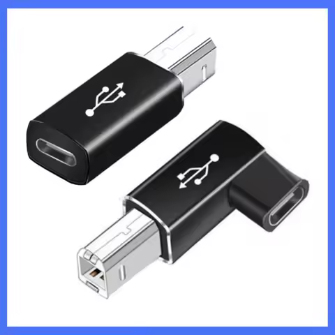 Type-C Female To USB-B Male Adapter USB 2.0 Printer Adapter for Printer Piano Keyboard Fax Machine S