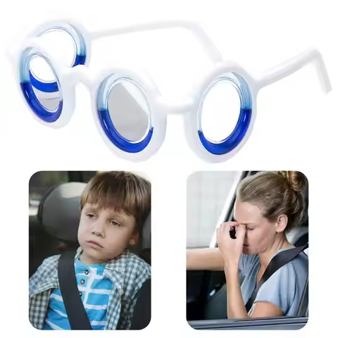 Portable Anti-Motion Sickness Eyeglass No Lens Carsickness Natural Nausea Relief Glasses Airsickness