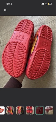 Crocs 閃電麥坤聯名款紅色拖鞋