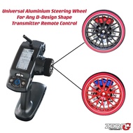 Zero G Transmitter Aluminium Steering Wheel D-Shape Universal For FUTABA 3PV 4PV 4PLS 4PX 7PX RADIOL