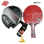 Bet Tenis Meja Pimpong Loki X1 Bonus Half Cover Silver Original - Tankoko Store