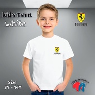 Reka bentuk t-shirt kanak-kanak Ferrari "kolar bulat lengan pendek neutral" siady Stock "# hargamala