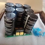 Kit PSU 8 Elco 100volt 10000uf Audiovox Hitam original isi full PSU class AB isi 8 10000uf 100v elko