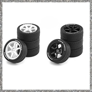 M54PCS 1/10 RC Racing Car Tires on Road Touring Drift Car Tyre Wheel for TT01 TT02 TA06 XV-01 PTG-2