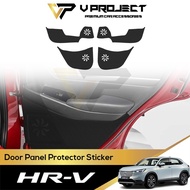 Honda HRV 2022-2025 Door Panel Protector Sticker Carbon Fiber Design Protector Sticker Door Trim For
