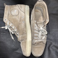 LOUBOUTIN ORIGINAL SECOND SIZE 43.5 10 Cream Suede SNEAKER AUTHENTIC