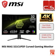 MSI MAG 321CUPDF 31.5"  UHD 160Hz/320Hz 0.5ms Curved Gaming Monitor