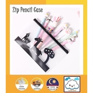 Cartoon Clear Plastic Zip Envelope File Bag Pencil Pen Case Document Bag