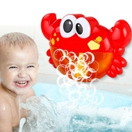 COME Funny Baby Bath Shower Infant Bubble Maker Crab Bubble Spitting Machine Singing Bubble Machine Musical Crab