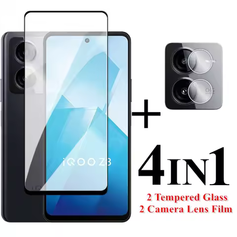For Vivo IQOO Z8 Screen Protector 6.64 inch Full Cover Glass For IQOO Z8x Z8 Tempered Glass For Vivo