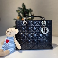 Lady Dior黑銀五格黛妃包