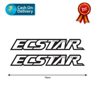 Motorcycle Sticker ECSTAR SPONSOR Sticker Contents 2PCS