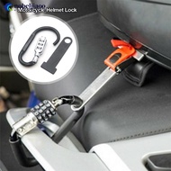 NOBELJIAOO Universal Anti-theft Motorcycle Helmet Lock Multi-Function Combination Code Lock With T-B