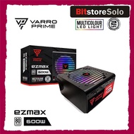 PSU VARRO EZMAX 500W/600W RGB 80+ 8 Pin PSU Gaming