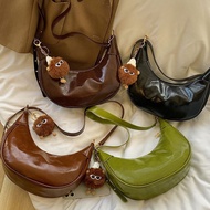 Texture Niche Underarm Bag Female 2022 Trendy 2023 Retro Shoulder Messenger Bag All-Match Dumpling Bag 9.20