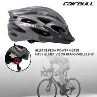 COD CAIRBULL Helm Sepeda Powermeter MTB Helmet Visor Removable Lens - CB26 / Helm sepeda dewasa pria