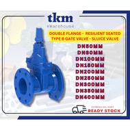 [TKM]BRAND AVA DOUBLE FLANGE - RESILIENT SEATED TYPE B GATE VALVE - SLUICE VALVE DN50MM DN80MM DN100