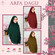 Tudung Sarung Instant Arfa Dagu Hijab, Premium Chiffon Layla Bawal Instant Hijab, Breathable Tudung