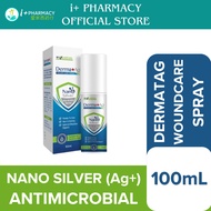 [i+ PHARMACY] DERMATAG Nano Silver Wound Care Spray 100mL | Dengan Perak Nano Ag+ Antimikrob