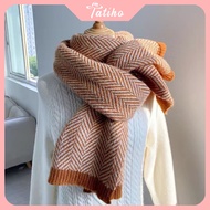 Khăn Choàng Cổ Len (Khăn Len Cashmere) Cao Cấp Họa Tiết Sọc Thời Trang Thu Đông - Tatiho - Ma