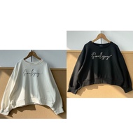 2Y-69 Spring Autumn Style Round Neck Letter Printing Knitting Embellishment Design Feel Sweet Style 