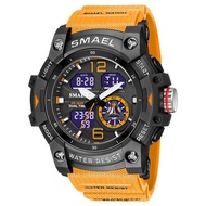 SMAEL | SMAEL Sport Watch Military Wristwatch for Men Alarm Stopwatch LED Digital Back Light Dual Ti