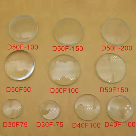 30mm 40mm 50mm Optical Glass Double Convex Concave Lens Focal Length 50mm 75mm 100mm 150mm 300mm for