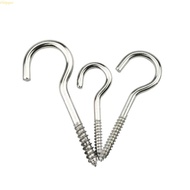 cologogo1 20 PCS M3/M4/M5 Ceiling Hooks Stainless Steel Screw Eye Hooks ​For Outdoor Lights Birdhouses Household Threade