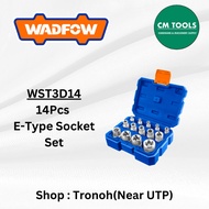 WADFOW WST3D14 E-Type Socket Set (14pcs) / Socket Set / Special Socket Set