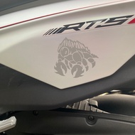 Reflective House FKW Ore Monster Frog Cancer Motorcycle Sticker Transfer Silver White Waterproof