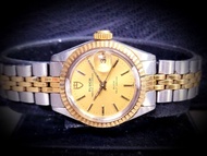 TUDOR Watch 女庄刁陀 Princess Oysterdate Ref.92413 香檳錶面自动日曆18K錶圈連原廠黃金/不銹钢双色錶帶 25mm