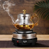 ♂▲Pembuat teh set dapur panas kaca tahan panas teko teh pejabat pemanasan dapur elektrik kecil teko rumah