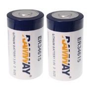 [SG] Ramway ER34615 3.6V Type D Lithium Thionyl Chloride (Li-SOCl2) Cylindrical Battery (2 Pieces)